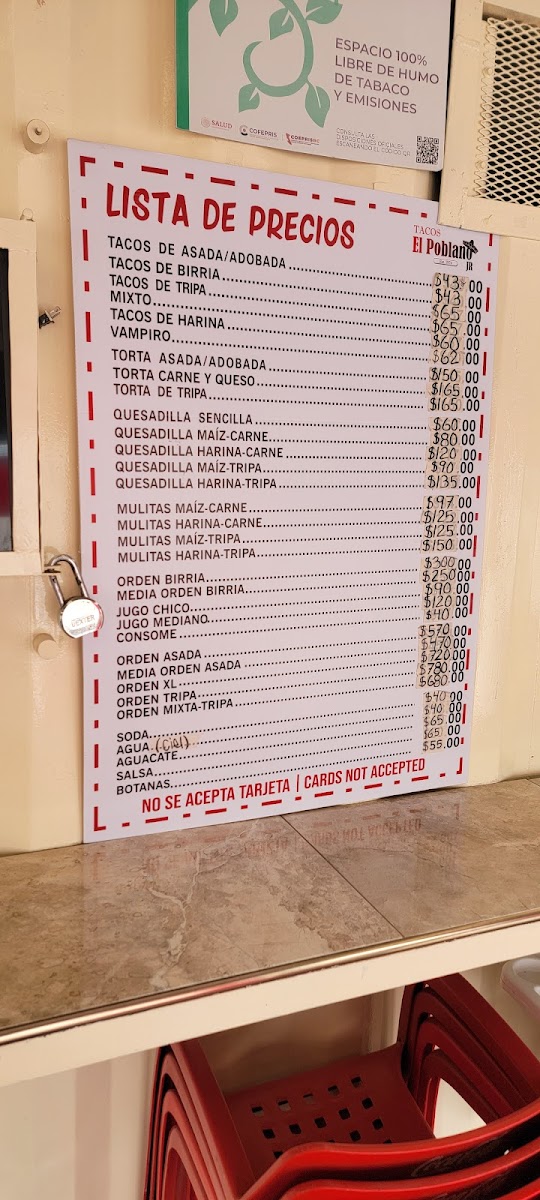 Tacos El Poblano Jr Menu - Image 4