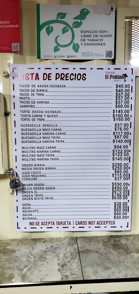 Tacos El Poblano Jr Menu - Image 5