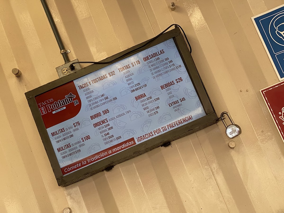 Tacos El Poblano Jr Menu - Image 6